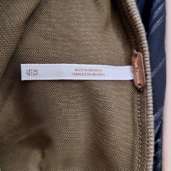 Free People Green Oregano Sleeveless Ribbed Ruched Crop Top Sz XS Boho - Picture 4 of 8